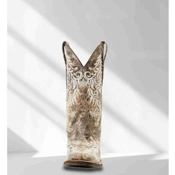 Corral Womens Square Toe Design Western Brown Boots - Picture 2 of 3